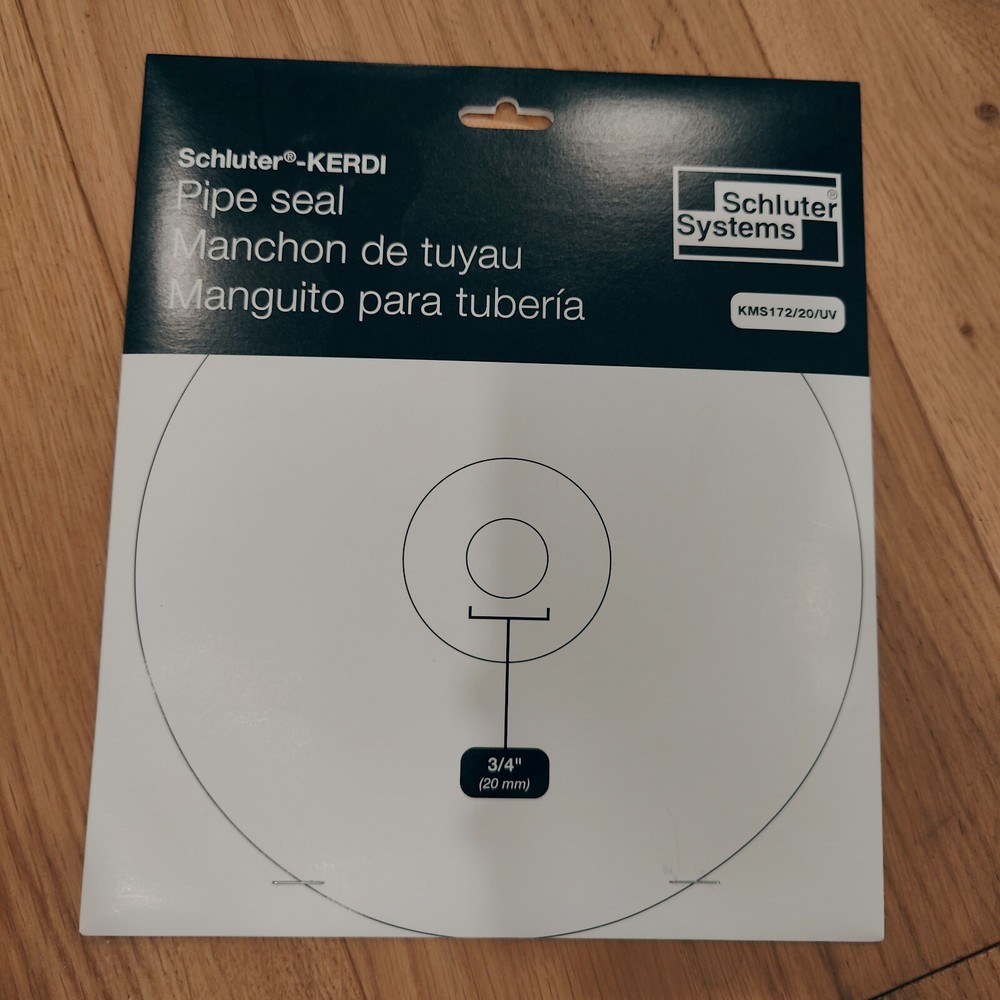 Schluter Systems Kerdi Pipe Seal 3/4” KMS172/20/UV