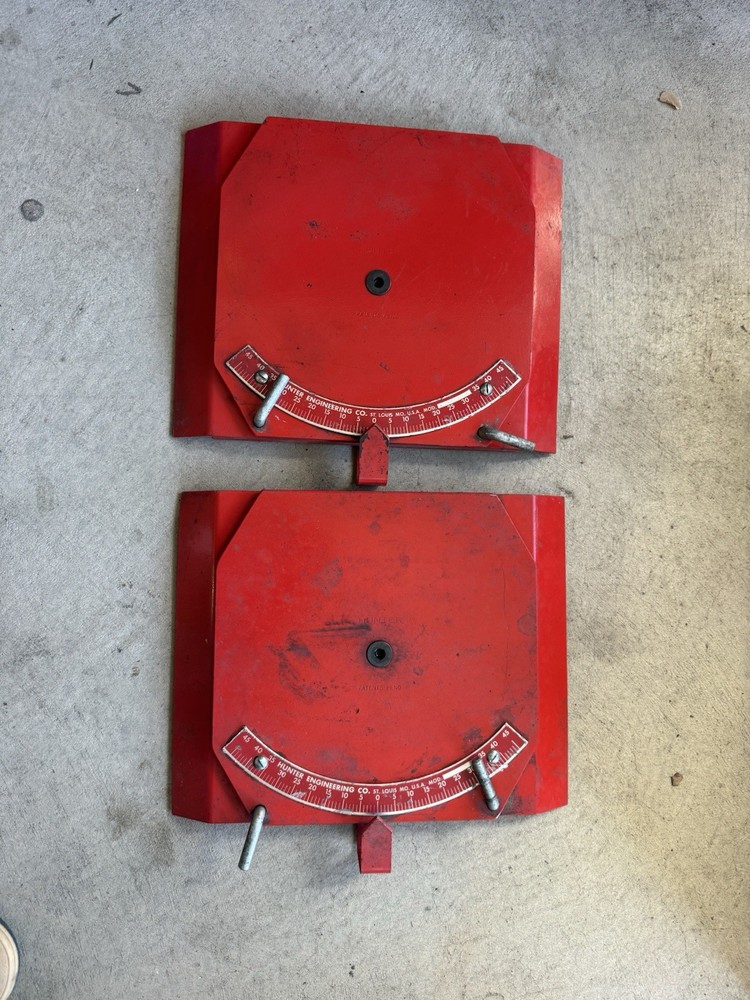Hunter Engineering Made In USA Alignment Plates