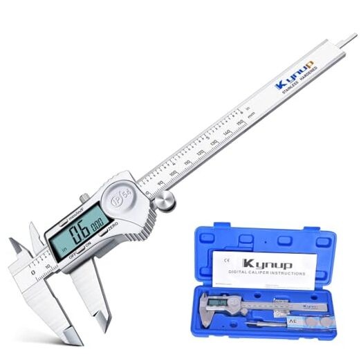 Silver 150mm Digital Caliper - Outside Micrometer - Digital Caliper