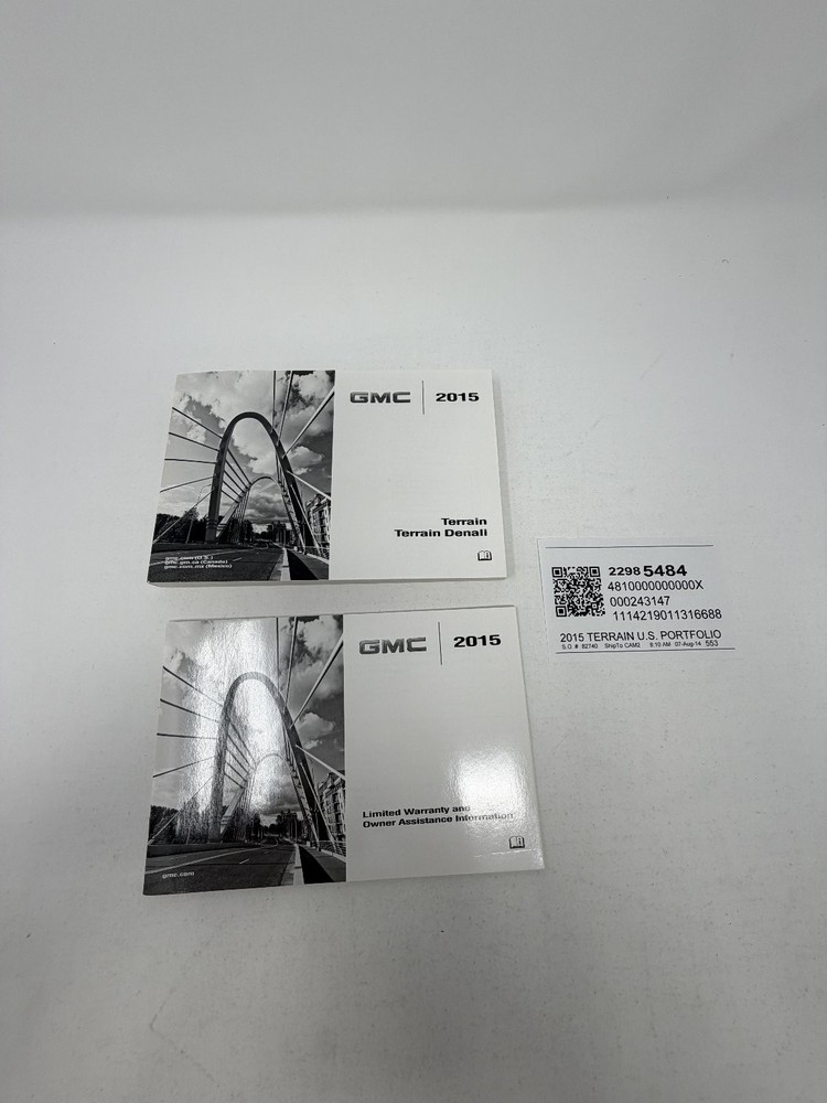 2015 GMC Terrain Denali Owners Manual OEM Complete Set