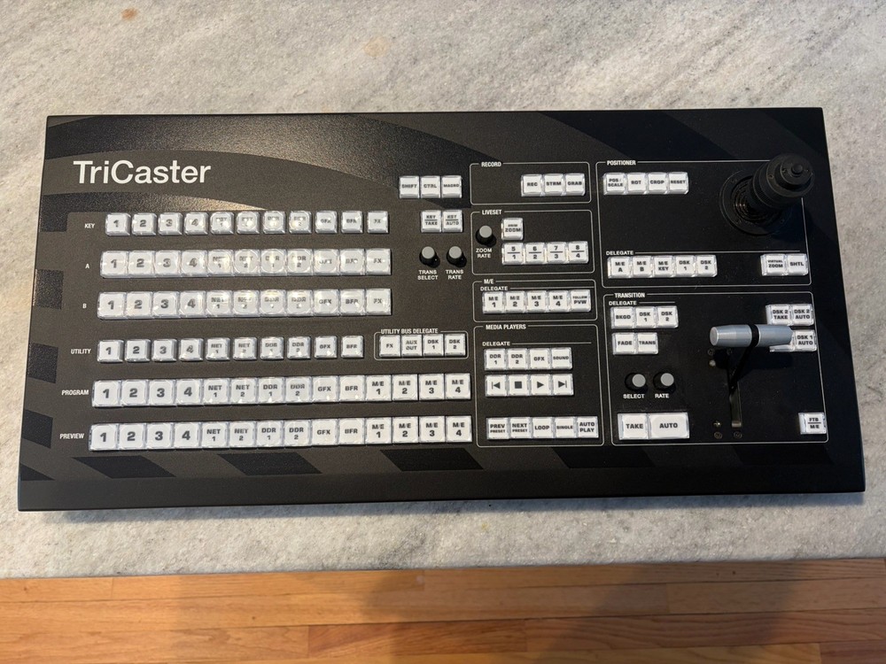 NewTek TriCaster Control Surface Console Control Panel Video Production