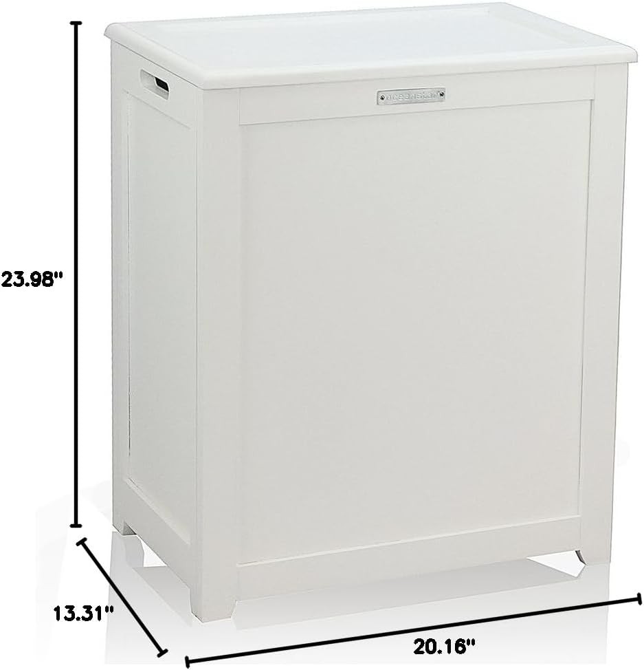 RH5513WHITE Storage Laundry Hamper White