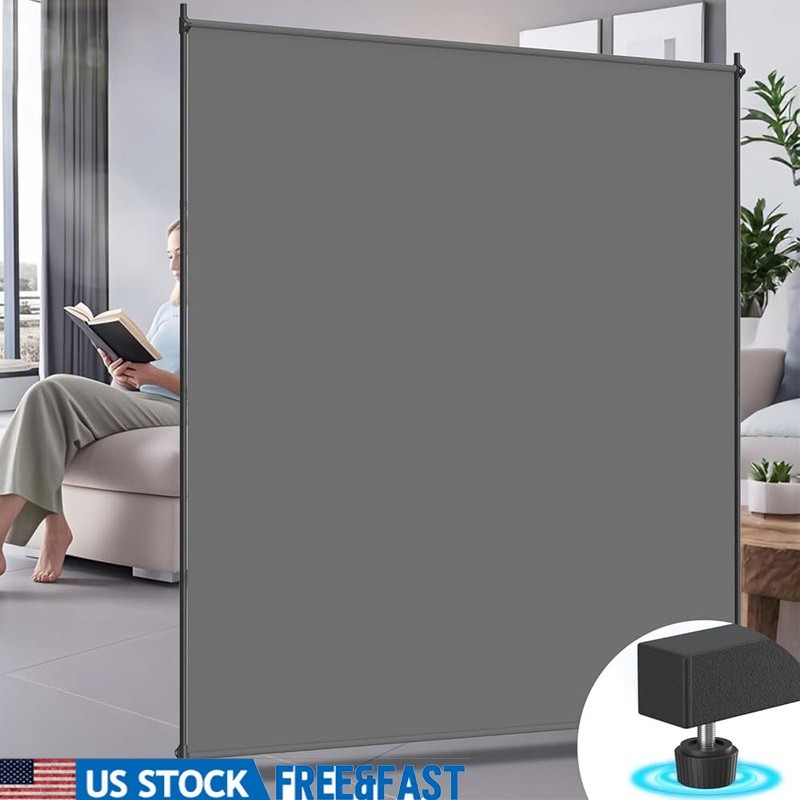 Portable Room Divider Privacy Screen Adjustable Partition Shared Spaces New