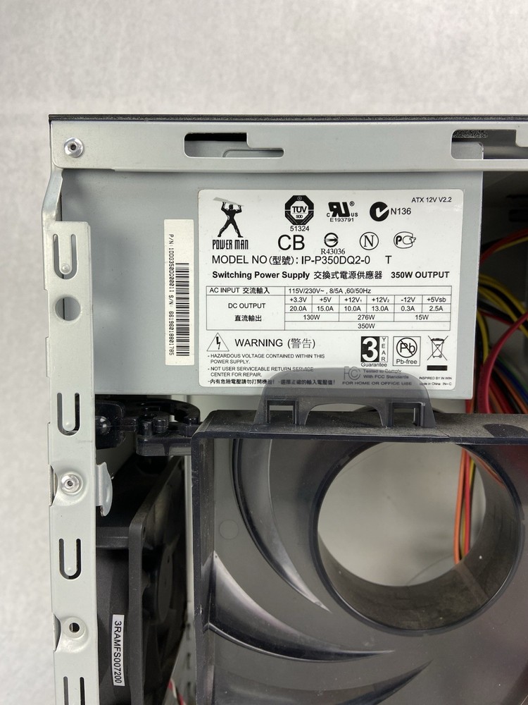 ByteSpeed Mini Tower Computer Case Power Man IP-350CQ2-0 350W PSU