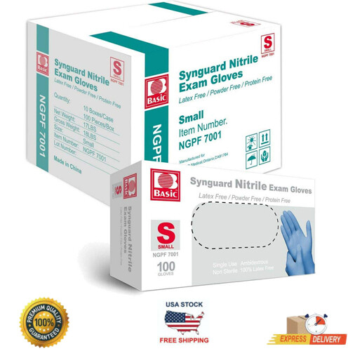 10-2000 pcs BASIC Nitrile  glove Bule Powder-Free    S/M/L/XL-Size