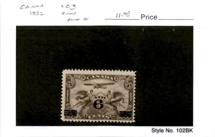 Canada, Postage Stamp, #C3 Mint Hinged, 1932 Airmail Globe (AQ)