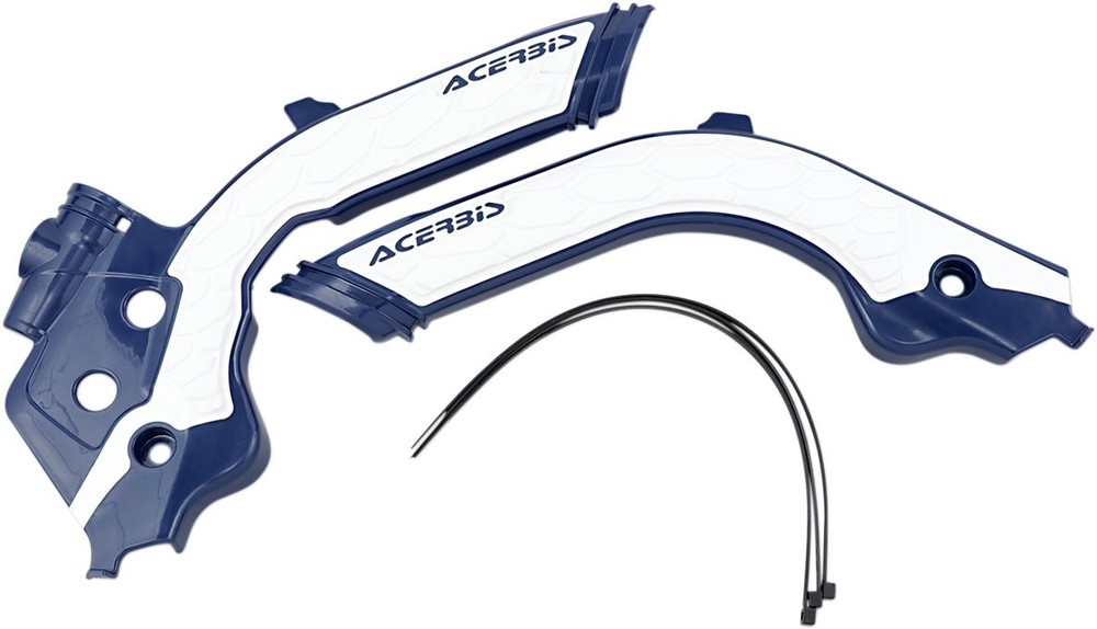 Acerbis X-Grip Blue/White Frame Protectors (2733451006)