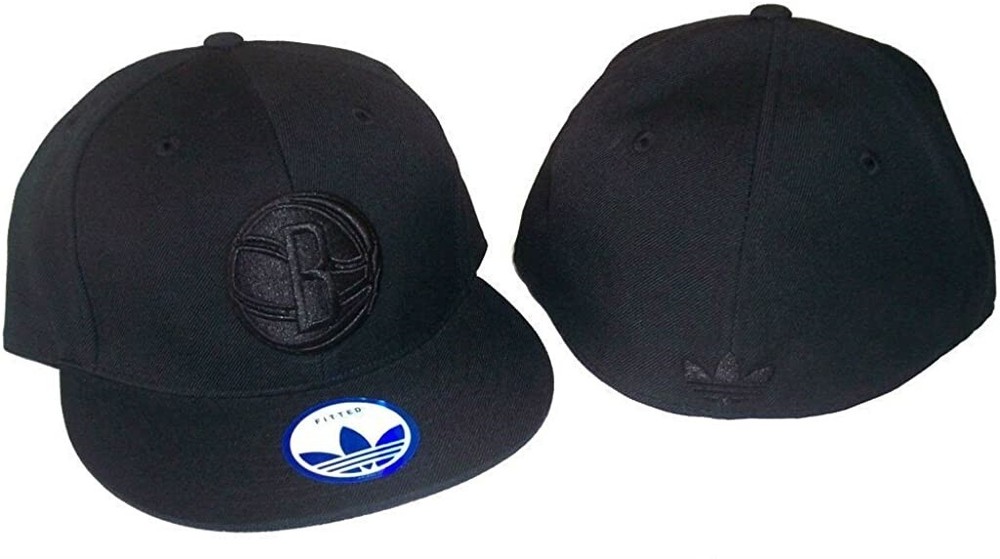Adidas Brooklyn Nets Flat Brim Fitted Hat