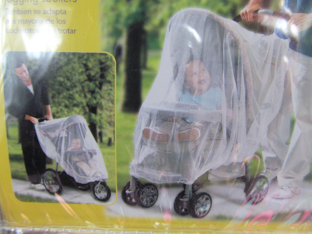 Stroller Netting Net Soft Mesh Elastic Babies R Us Insects Bugs Off White H6
