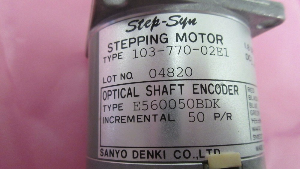 Step-Sys 103-770-02E1, E560050BDK, Optical Shaft Encoder, Stepping Motor, Y-Axis