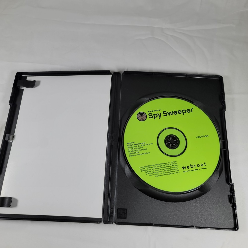 Webroot Spy Sweeper Windows Vista, XP 2003-2008 Software single PC Untested