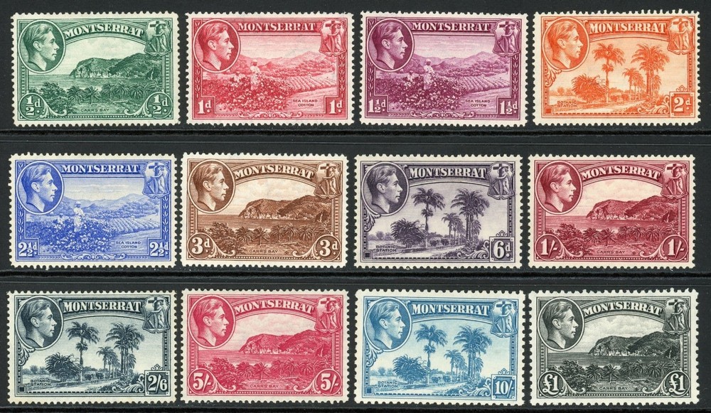 Montserrat 1938-48 SG.101a-112 M/M