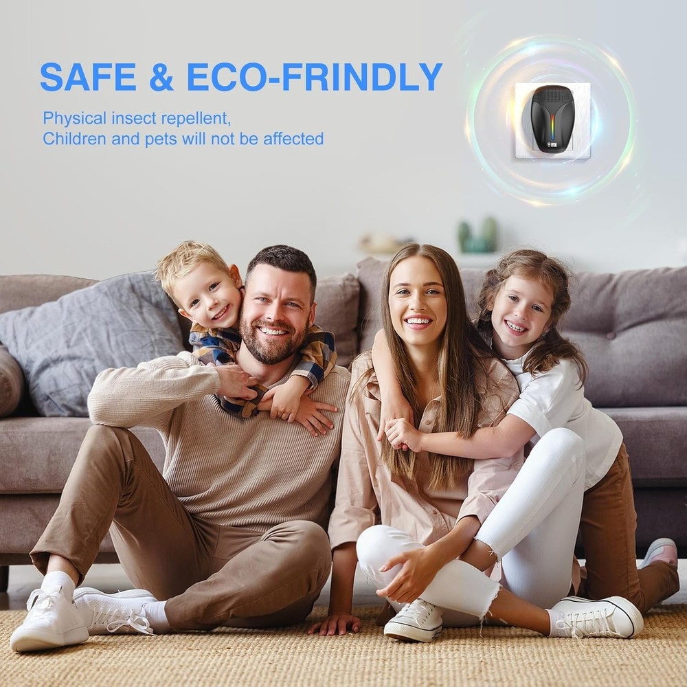 2025 Ultrasonic Indoor Pest Repeller - 6 Pack, Safe & Eco-Friendly Solution