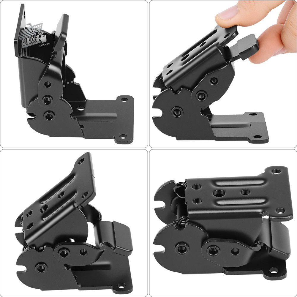 ® 4 Piece Folding Table Brackets, Zincat Steel Self-locking Hinge