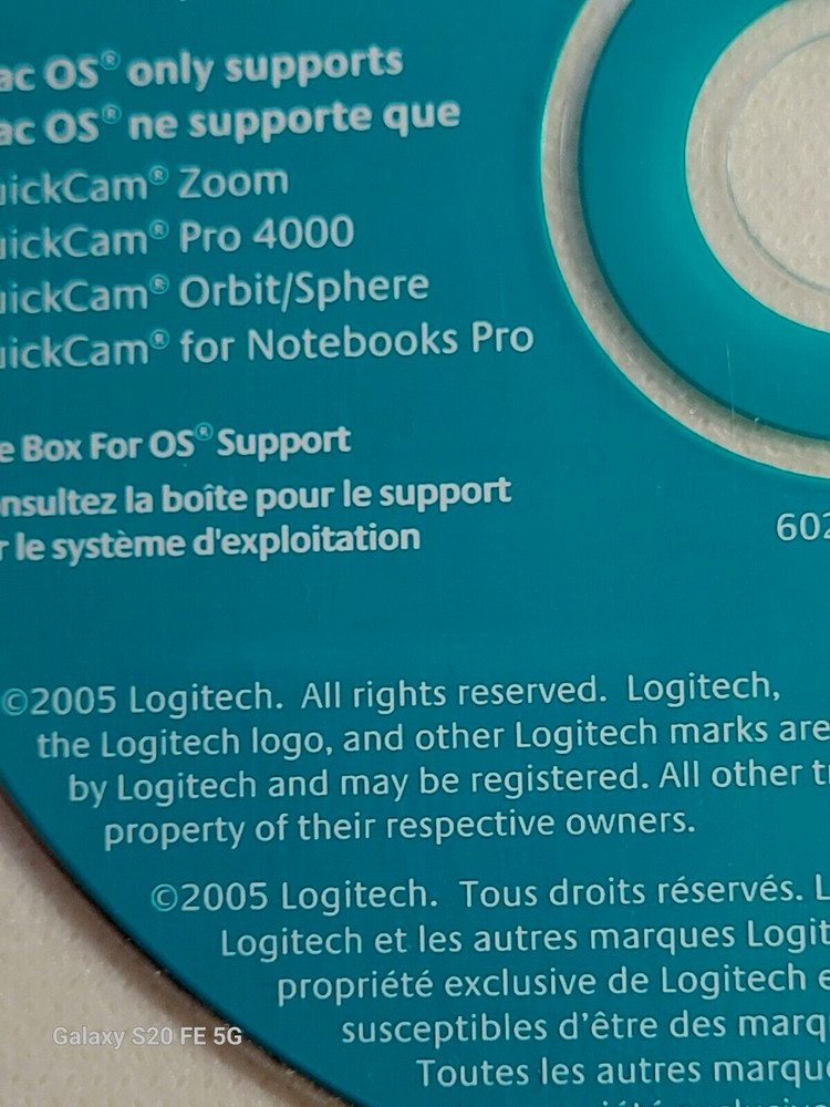 QuickCam 8.4.6 For Windows QuickCam 8.0.1 For Mac OS-CD-2005 Logitech-+ Book