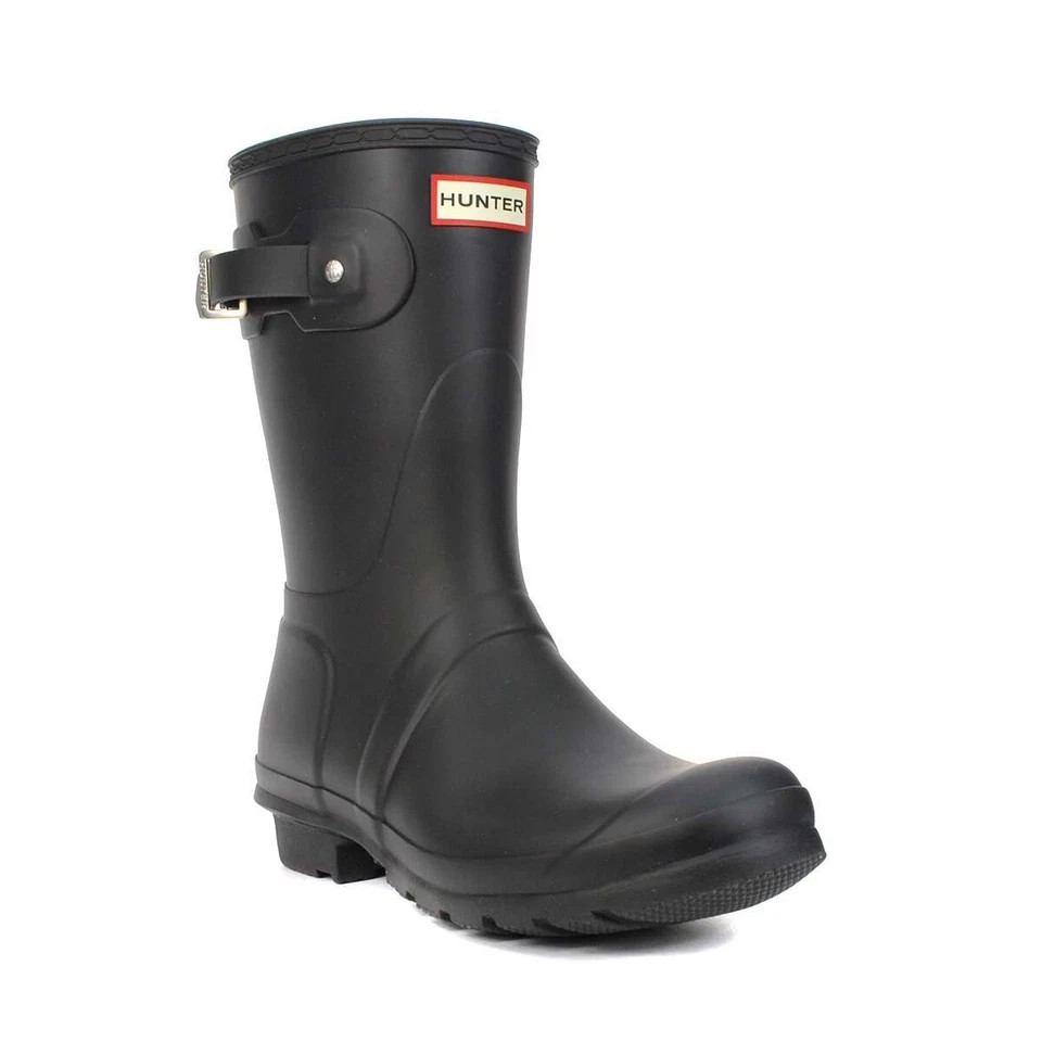 Hunter Original Short Women's Boots Black Size 5