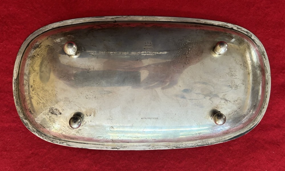 Sterling Silver Shreve, Crump & Low Footed Serving/Bread Tray, No Monogram