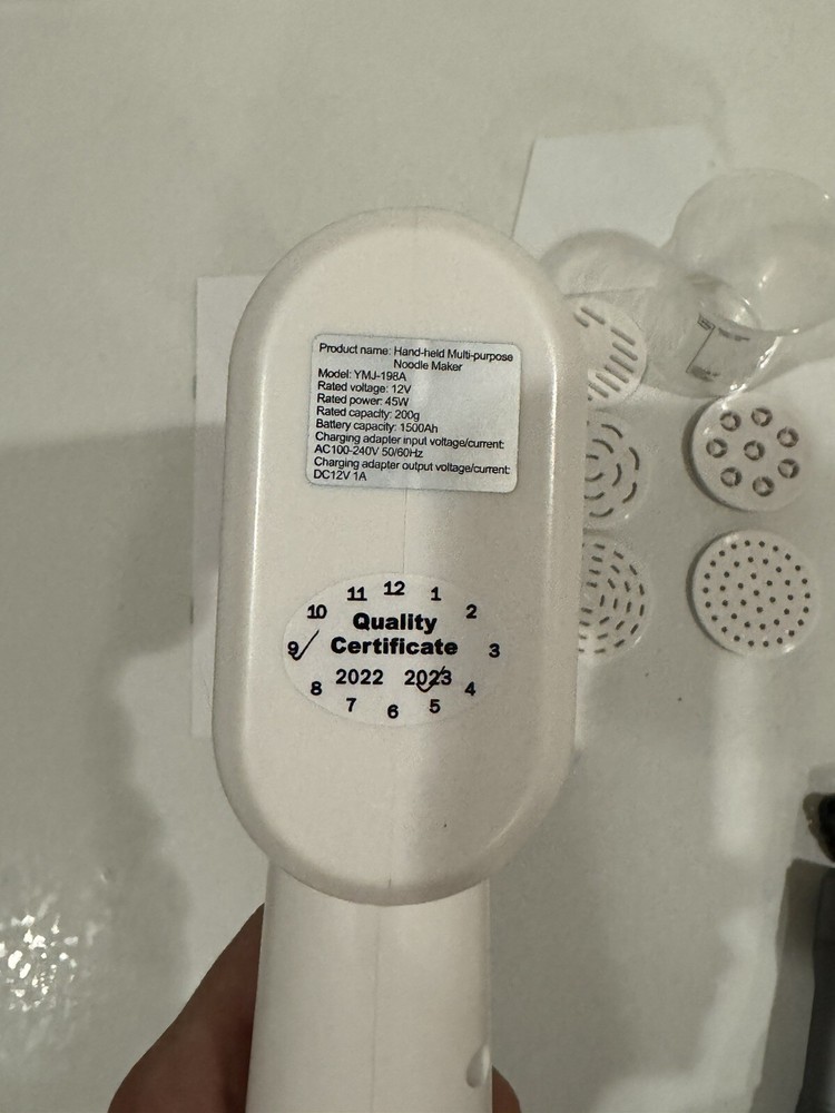 Handheld Noodle Maker Automatic Rechargeable Electric Pasta Maker Machine