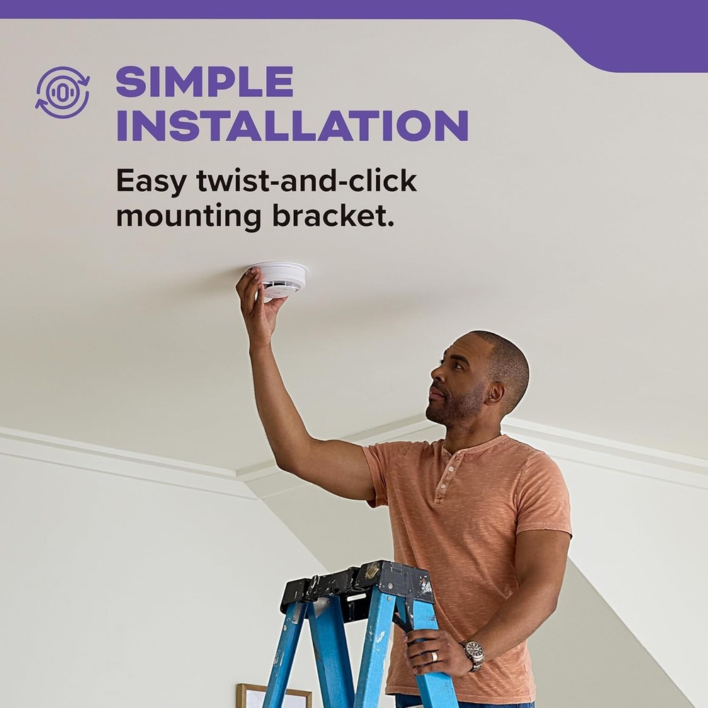 Kidde Smoke & Carbon Monoxide Detector, LED Warning Light Indicators, 30CUD10