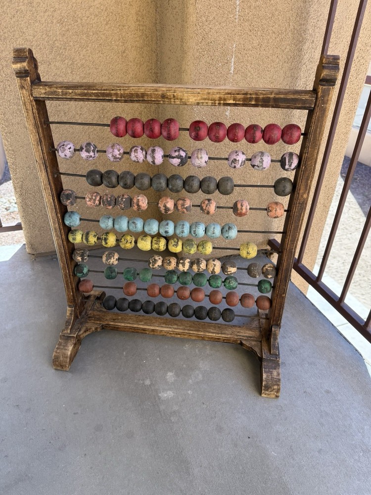 antique abacus Wood Balls