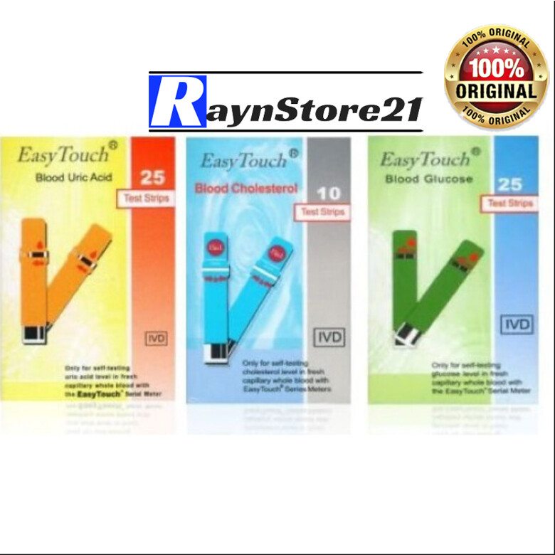 EASY TOUCH TEST STRIPS (Cholesterol, Hemoglobin, Glucose, Uric Acid)