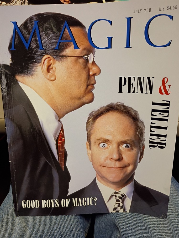 Penn & Teller Magic Magazine Issue July 2001 #3