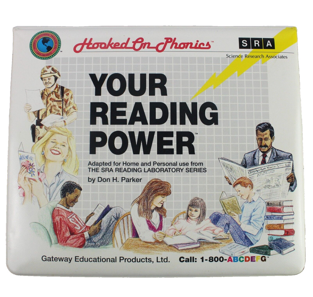 Hooked on Phonics Your Reading Power SRA Learning Set Cassette 1992 Complete
