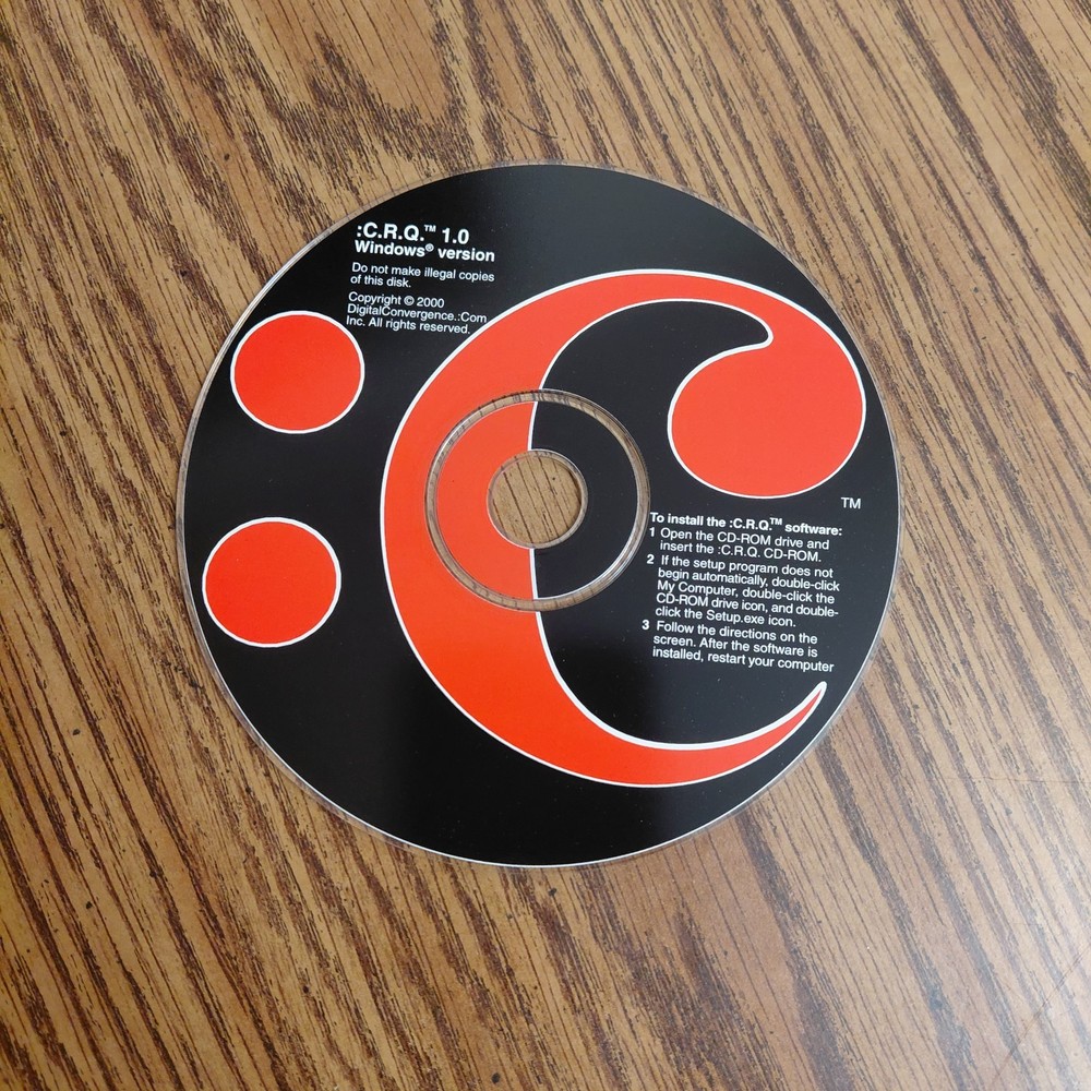 CRQ 1.0 Windows Version Disc Only
