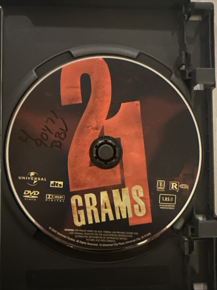 Blockbuster DVD Case With 21 Grams DVD