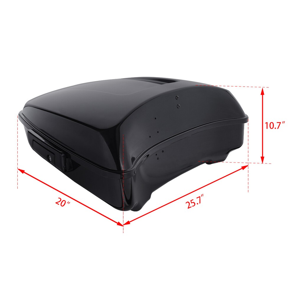 Chopped Trunk Backrest Mount Rack Fit For Harley Touring 1997-2008