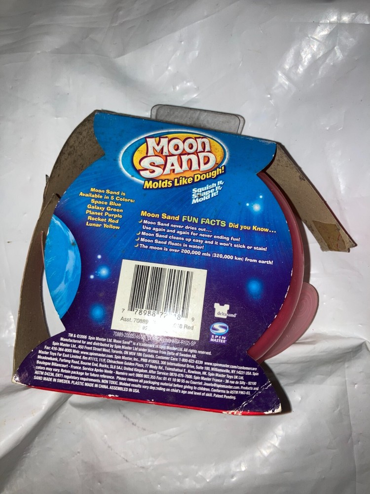 MOON SAND MOLDS LIKE DOUGH ROCKET RED SPIN MASTER SPINMASTER