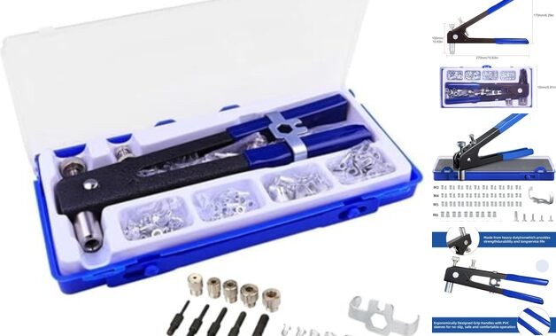 86Pcs Hand Rivet Tool Nut Setter Kit, Thread Blind Riveting Tools, Wrench Nut