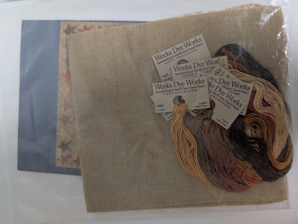 Blackbird Designs Moonlit Garden Loose Feathers 22 Sampler Pattern Chart OOP