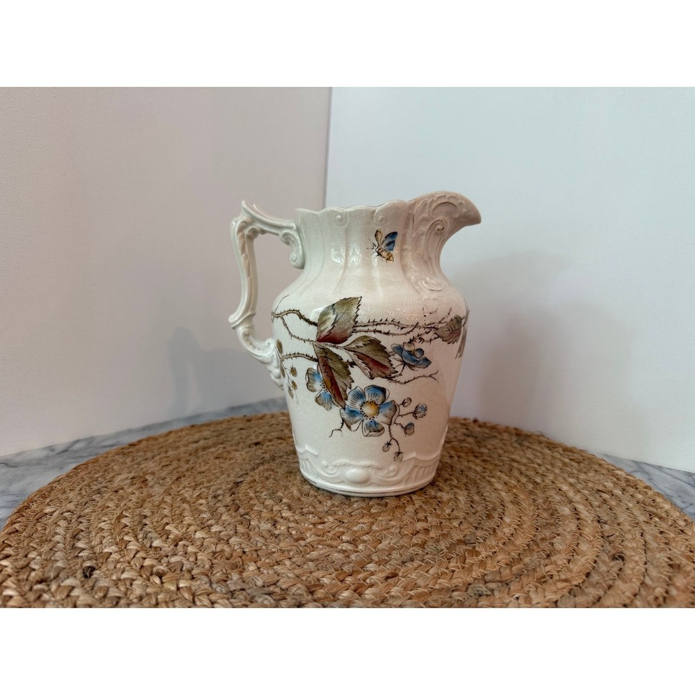 Vintage Edwin Bennett Pottery ironstone pitcher/jug