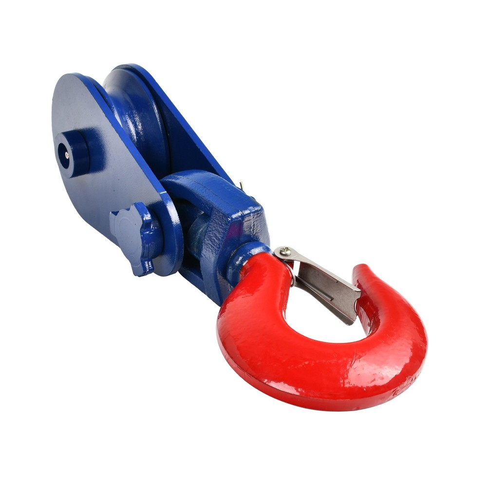 2PCS 4 Ton Snatch Block 4-1/2" Sheave 1/2" Wire Rope w/ Hook Wrecker Roll Back