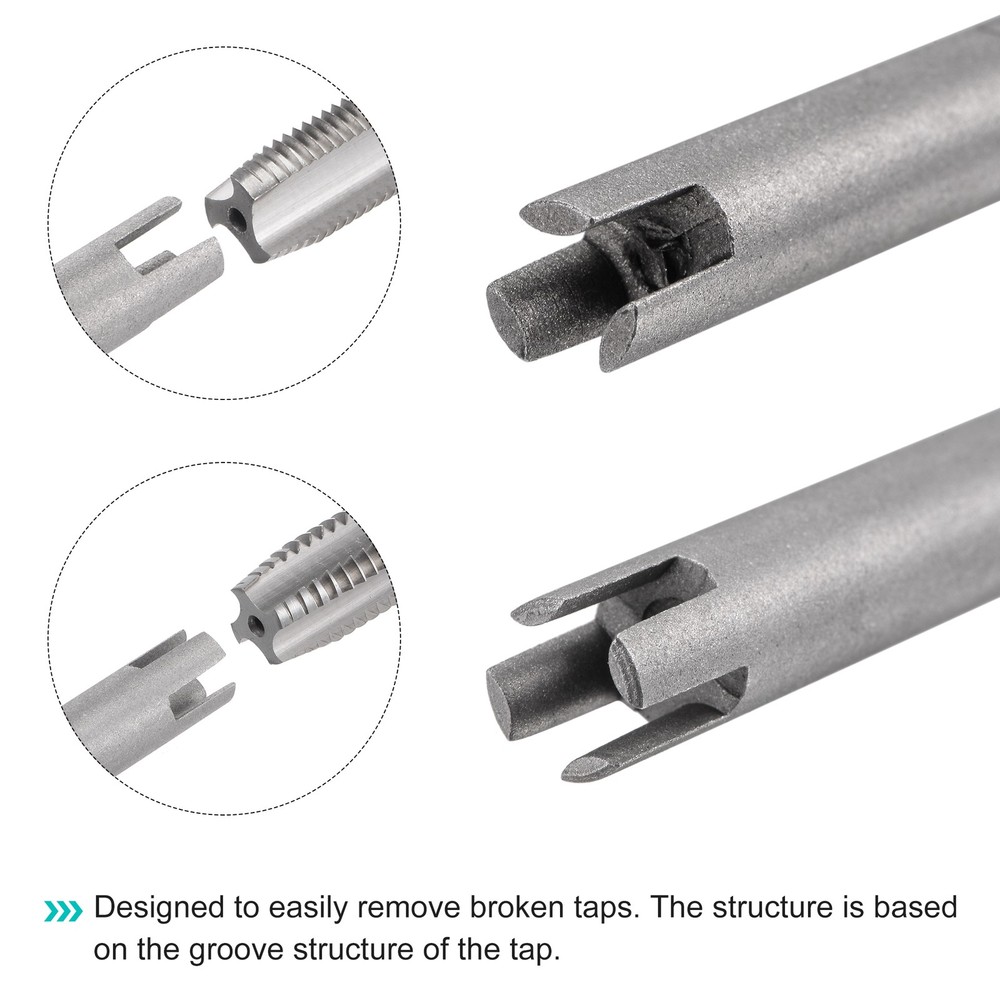 M5-M12 8-10#-1/2" Broken Stripped Tap Extractor Remover 5pcs