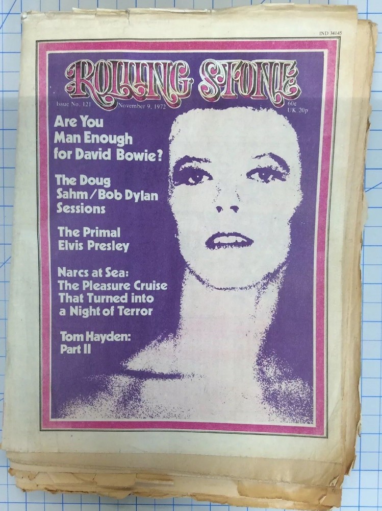 DAVID BOWIE ~ Rolling Stone 1972 ~ Bob Dylan, Hunter S. Thompson, Miles Davis