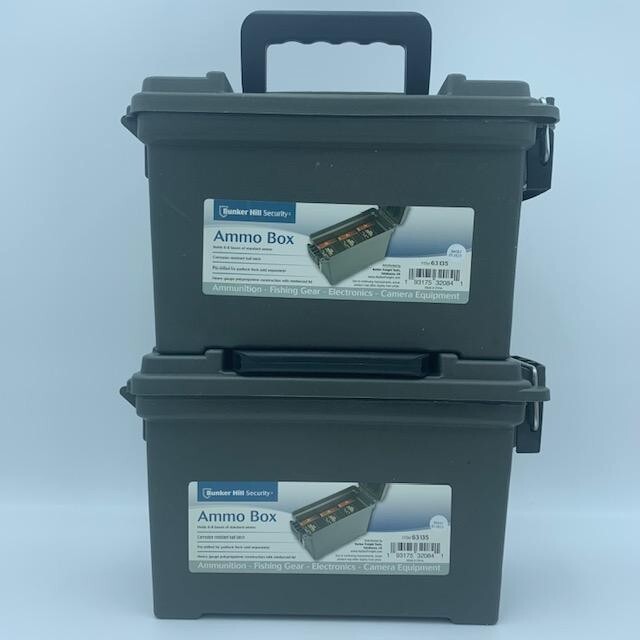 Bunker Hill 2 - Security Ammo Boxes Heavy Gauge Polypropylene w/ Reinforced Lid