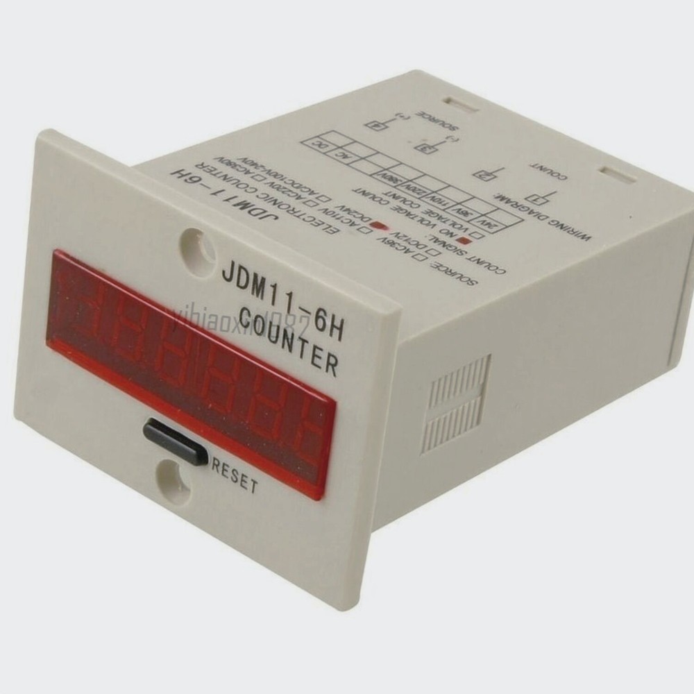 JDM11-6H 6 Digits Display Electronic Counter Relay Control AC 110V