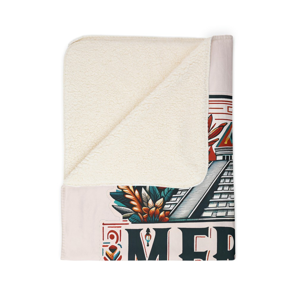 Merida Mexico Fleece Sherpa Blanket