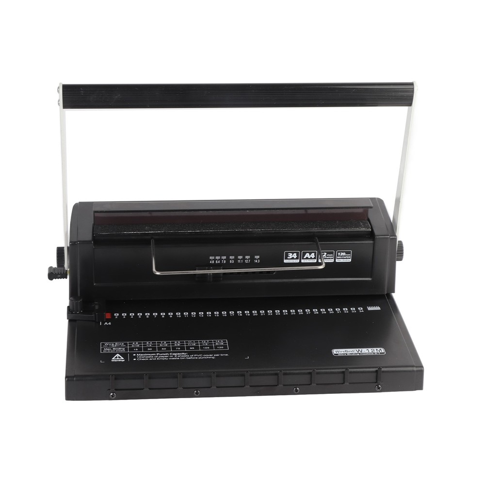 Spiral Coil Binding Machine Efficiently Punches 12 Sheets For A4 A5 Popular