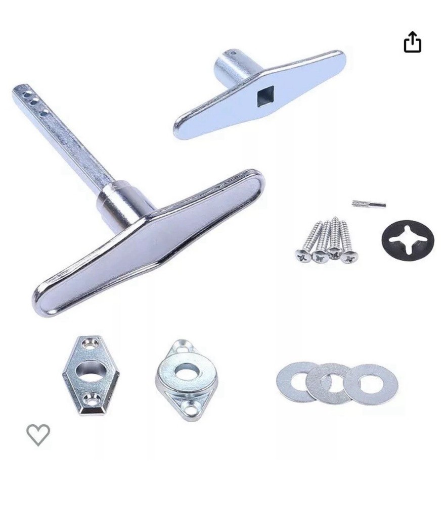 Garage Door Lock Dummy T Handle Set.