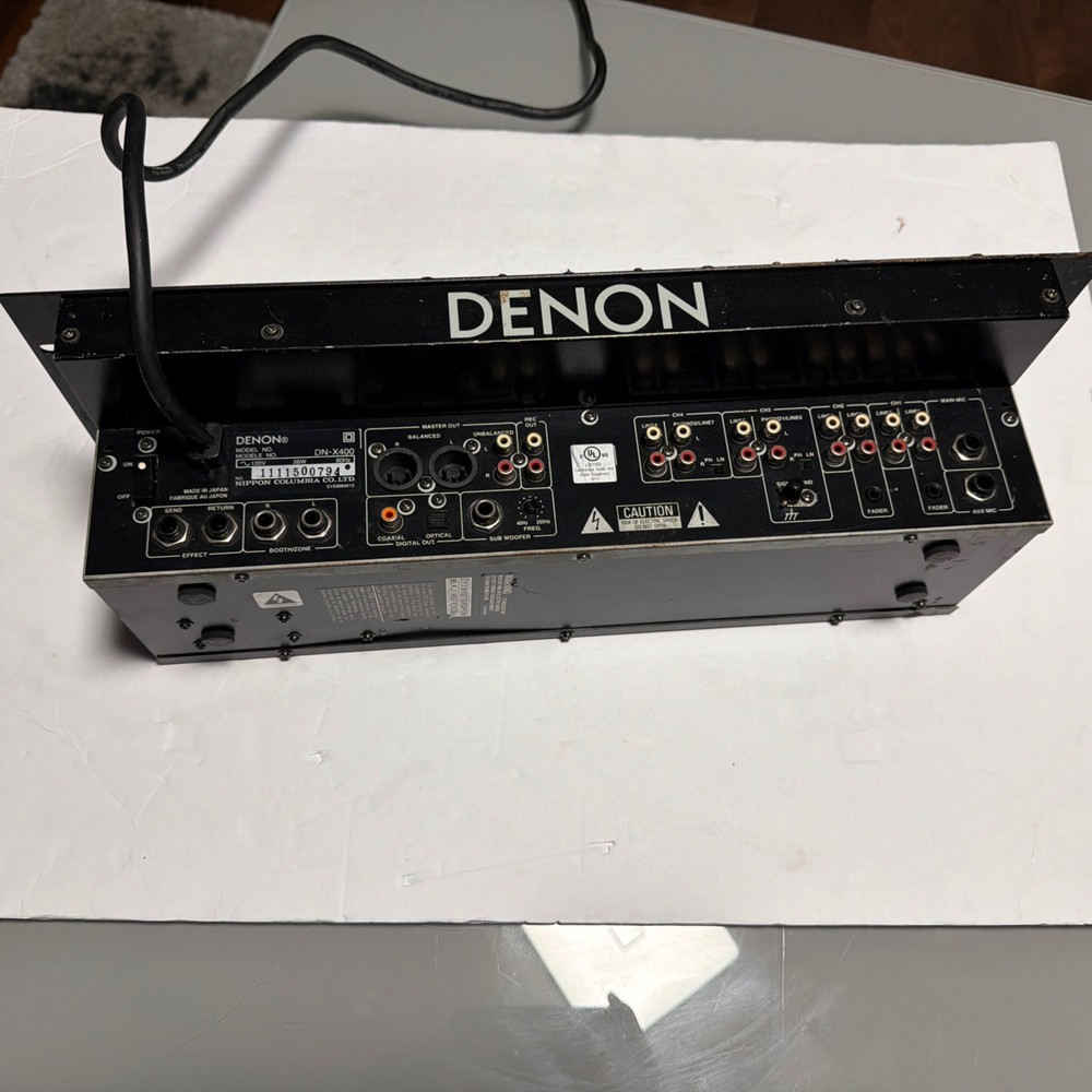 DENON DN-X400 Professional DJ Mixer Powers On Untested From There "As Is"