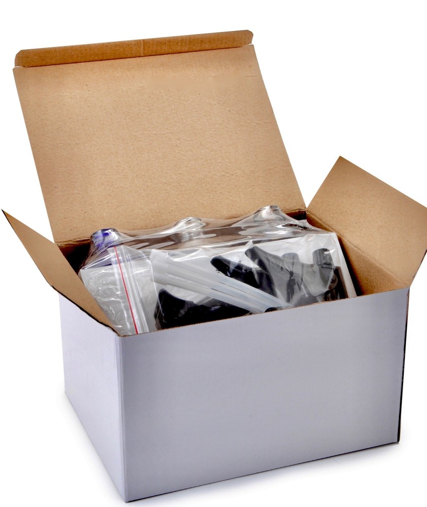 3, Large, 16 oz, Empty, Assorted Colors, Glass Spray Bottles with Black Trigger