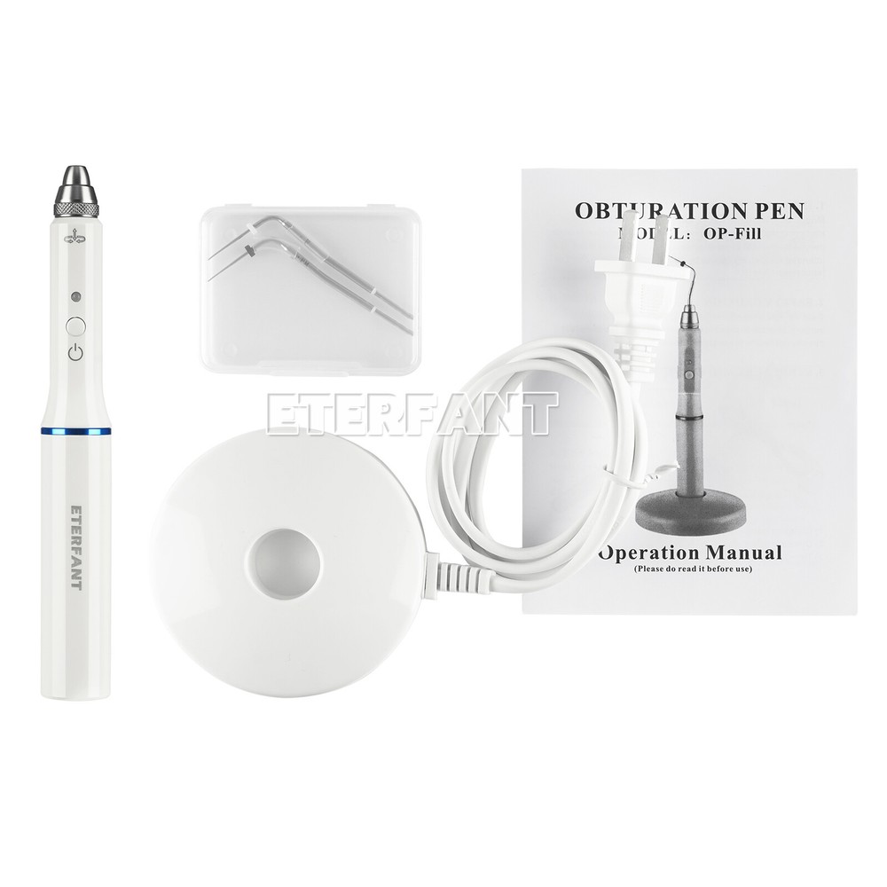 ETERFANT Dental Gutta Percha Obturation System Endo Heated Pen+2xTips white