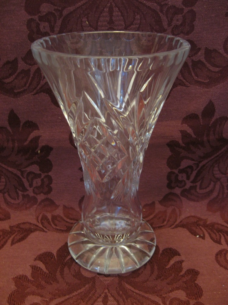 Unsigned Crystal 8" Vase - Very Nice!