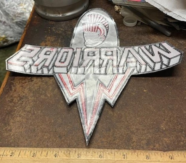 Warriors Embroidered Back Patch (NOS)