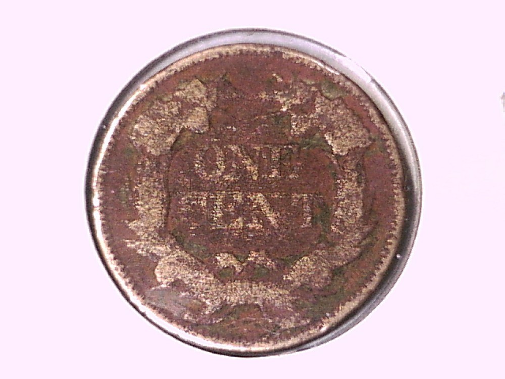 1858 Flying Eagle Cent Genuine Raw Ungraded 00522