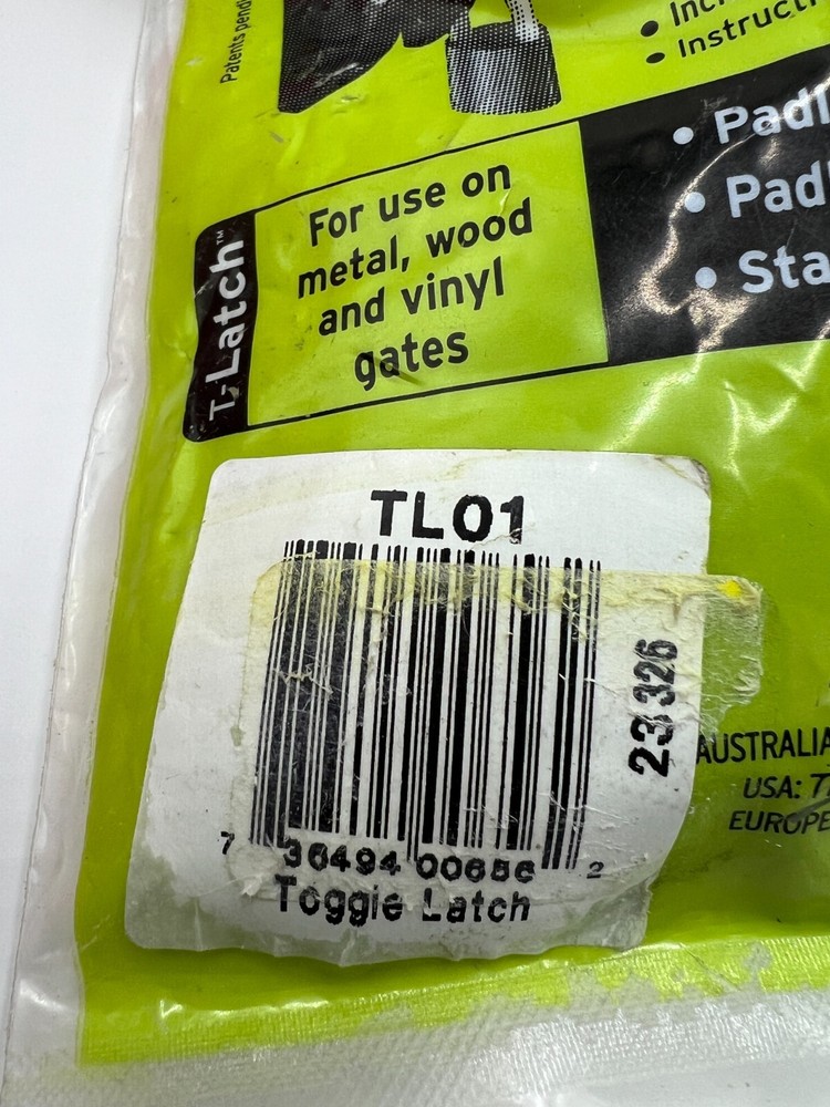 D&D Technologies Gate Latch TL01 For House & Garden Gate, Toggle-style