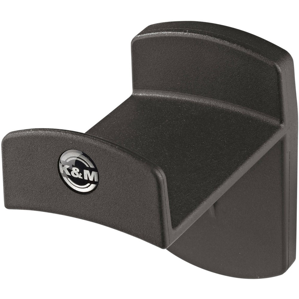K&M 16312 Headphone Wall Holder, Black (Plastic)